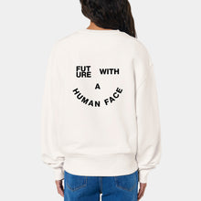 Lade das Bild in den Galerie-Viewer, FUTURE WITH A HUMAN FACE Sweater white
