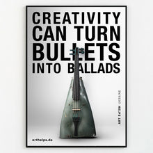 Lade das Bild in den Galerie-Viewer, RESISTRUMENTS * / Vol. 5 * &quot;Bullets into Ballads&quot; Support Poster
