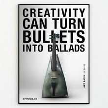 Load image into Gallery viewer, RESISTRUMENTS * / Vol. 5 * &quot;Bullets into Ballads&quot; Support Poster

