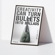 Lade das Bild in den Galerie-Viewer, RESISTRUMENTS * / Vol. 5 * &quot;Bullets into Ballads&quot; Support Poster
