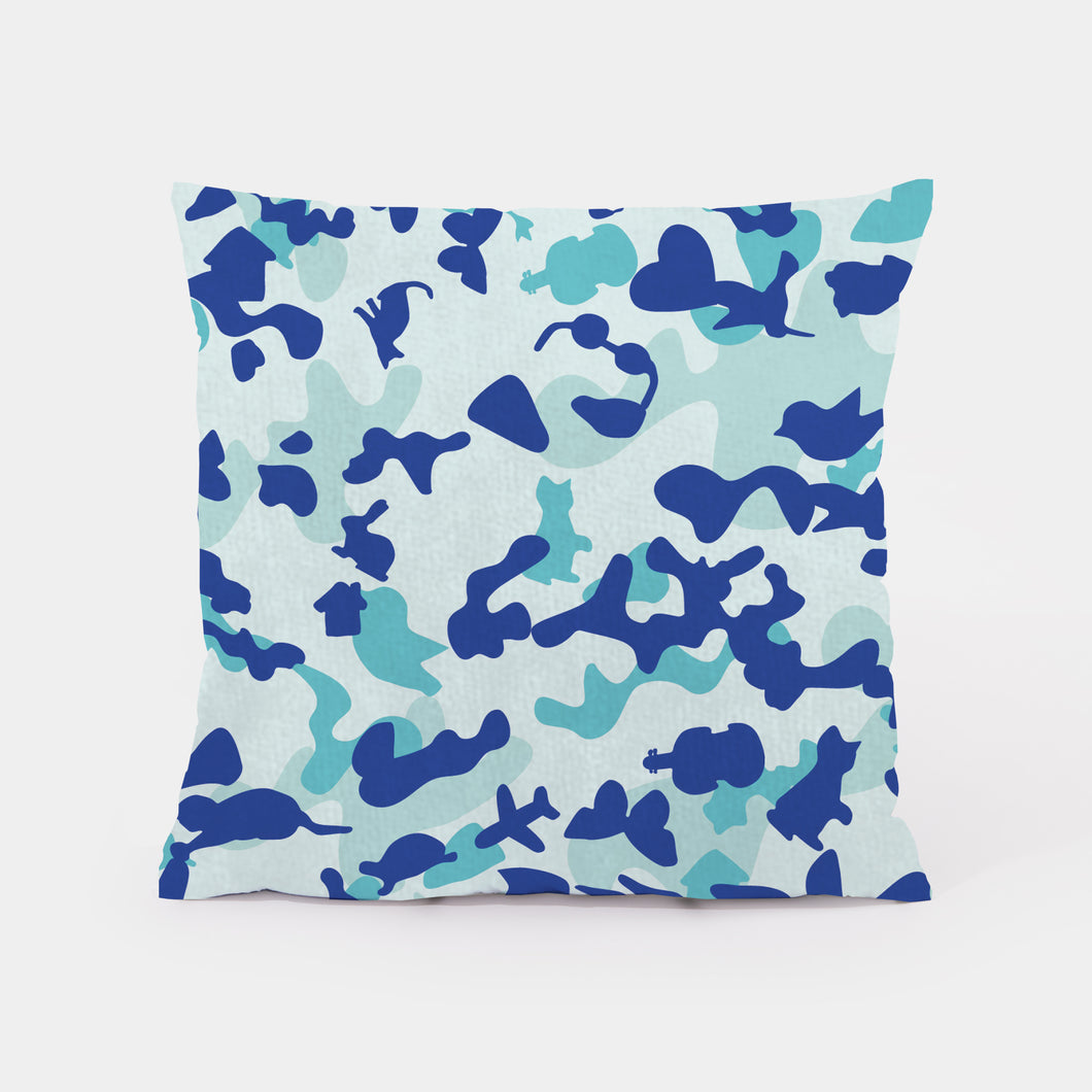 Kuschelkissen Camo Azul